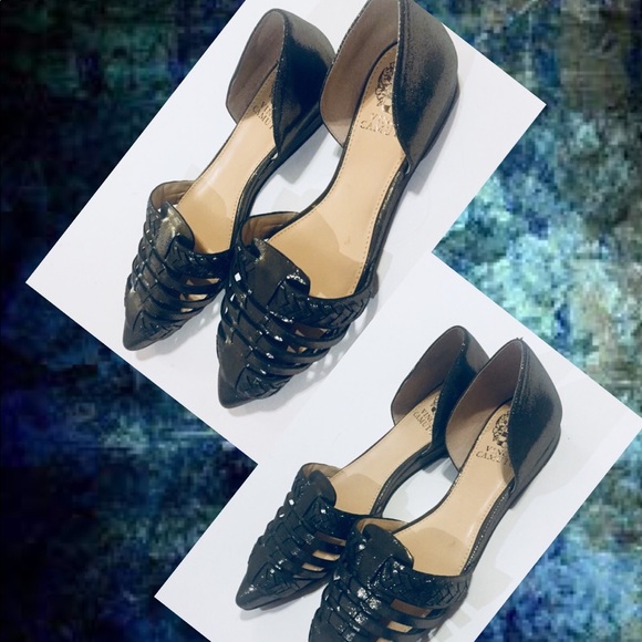 Vince Camuto Hadria Woven Metallic Slide Shoe - Picture 2 of 8